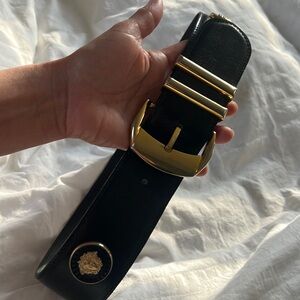 Versace Black Medusa Belt Gianni
